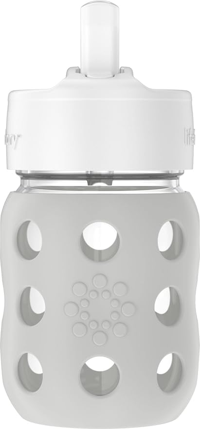 Lifefactory 8-Ounce Wide Neck Glass Baby Bottle by Lifefactory