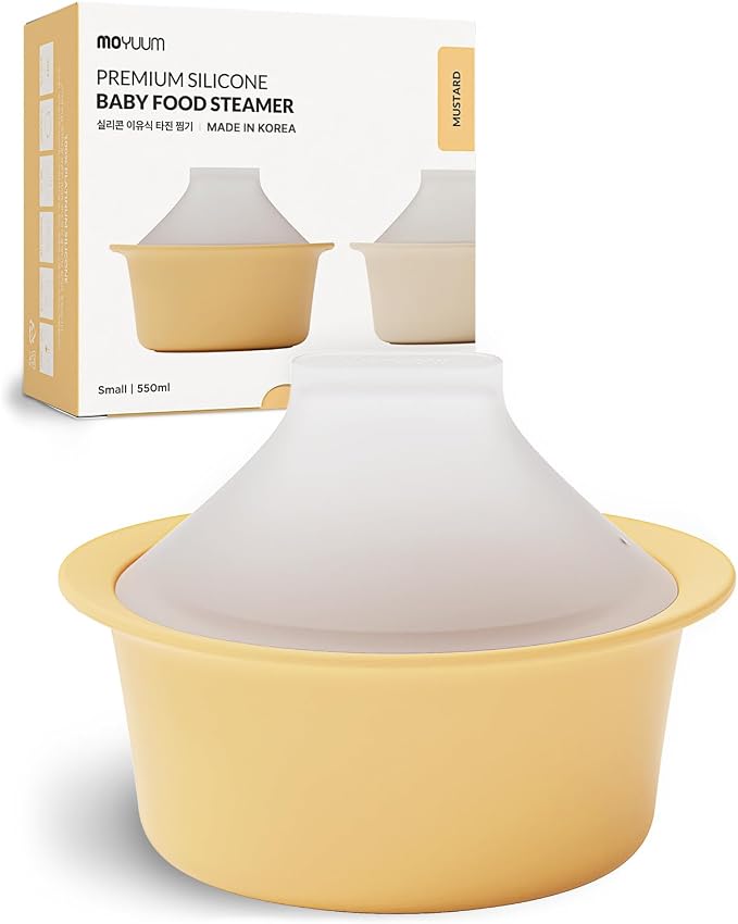 Moyuum Silicone Microwave Steamer | Made in Korea, Baby Food Maker Bowl by MOYUUM