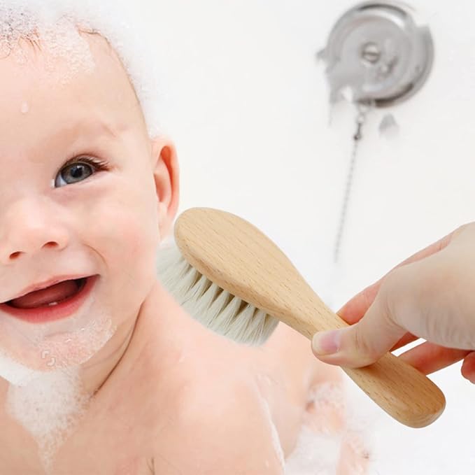 Baby Hair Brush, Wooden Baby Hair Brush - Image 7