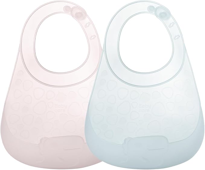 bc babycare Lightweight Silicone Baby Bibs by BCBABYCARE