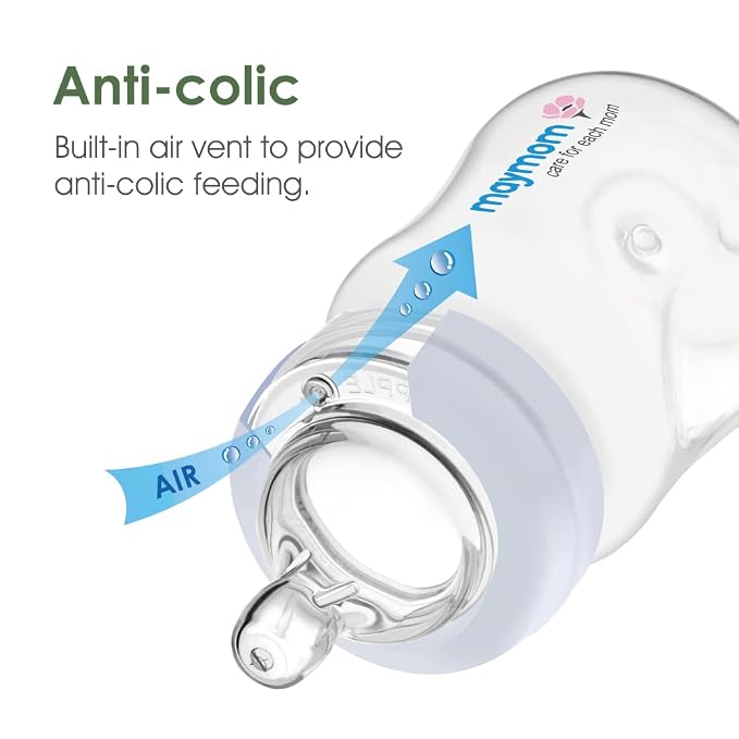 Maymom Wide-Mouth Milk Storage Collection Feeding Bottle - Image 5