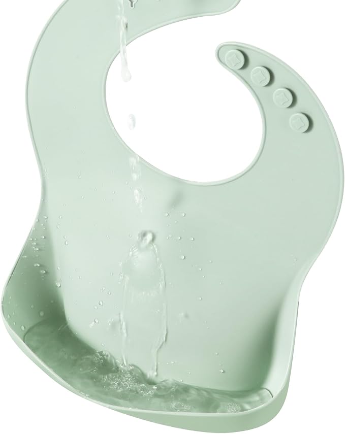 PandaEar Silicone Baby Bibs Set of 3 - Image 7