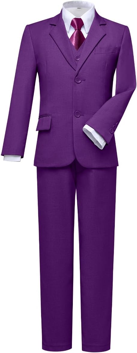 Visaccy Boys Suits Slim Fit Dress Clothes Ring Bearer Outfit by Visaccy