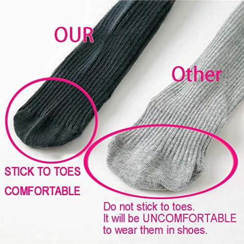 CECORC Baby Girls Tights Toddler Cable Knit Leggings Thick Cotton Infant - Image 5