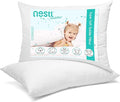 Nestl 2 Pack Toddler Pillow for Sleeping 13 x 18, Small Kids Pillow for Travel by Nestl