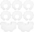 JenPen White Bibs for Baby Girl Bandana Muslin 360 Bibs Baby Bandana Drool for by JenPen