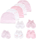 Baby Hat and Mittens Set Newborn Baby Hats Caps by MAMIMAKA