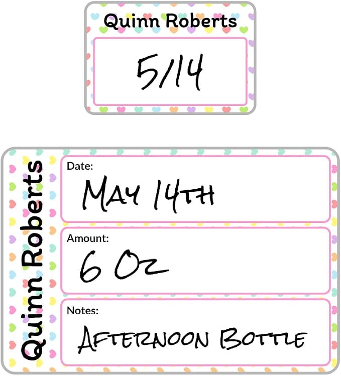 Name Bubbles - Reusable Baby Bottle Labels by NameBubbles
