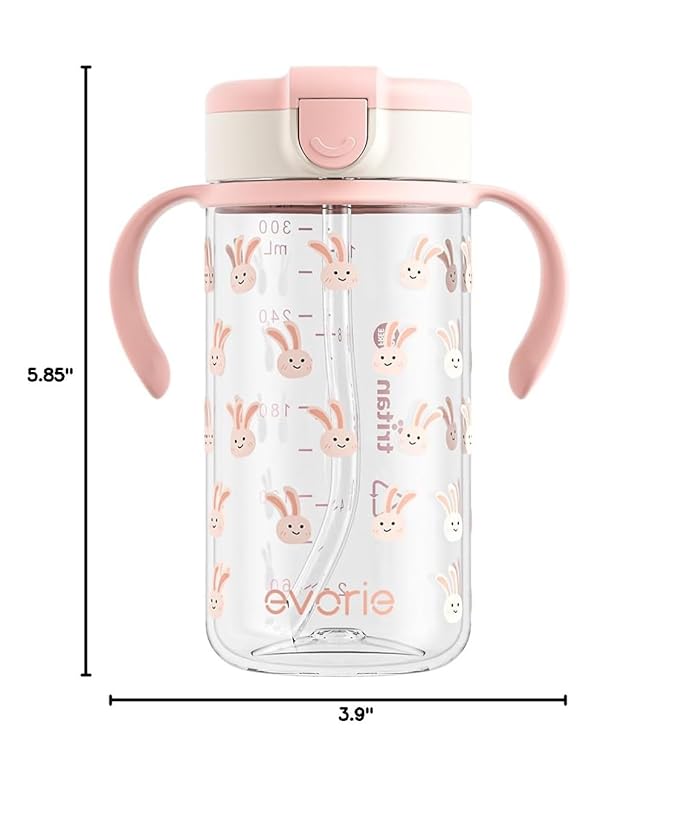 Evorie Tritan Spill Proof Toddler Straw Sippy Cup, 10 oz - Image 10