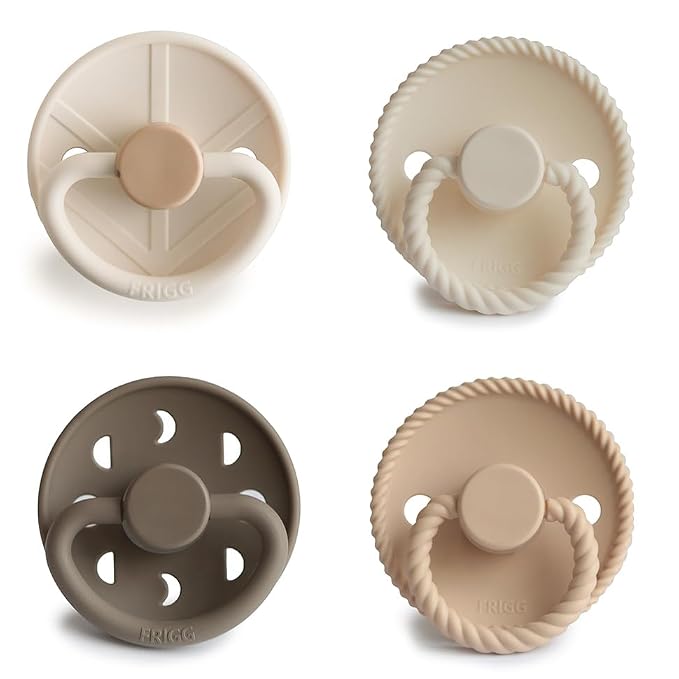 FRIGG SilkySoft Silicone Baby Pacifier 4-Pack Crystal Sparkle | Made in Denmark - Image 2