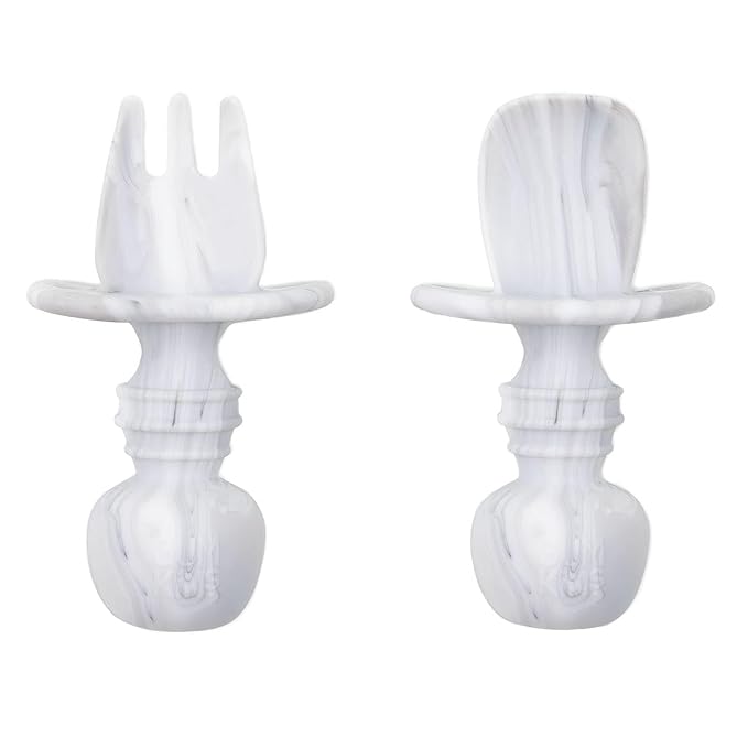 Bumkins Baby Utensils Set, Chewtensils Silicone Spoons by Bumkins