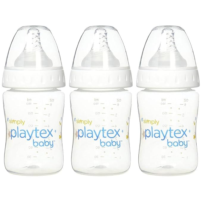 Playtex Baby Simply Playtex Complete Tummy Comfort Baby Bottles, 6 Oz, by PlaytexBaby