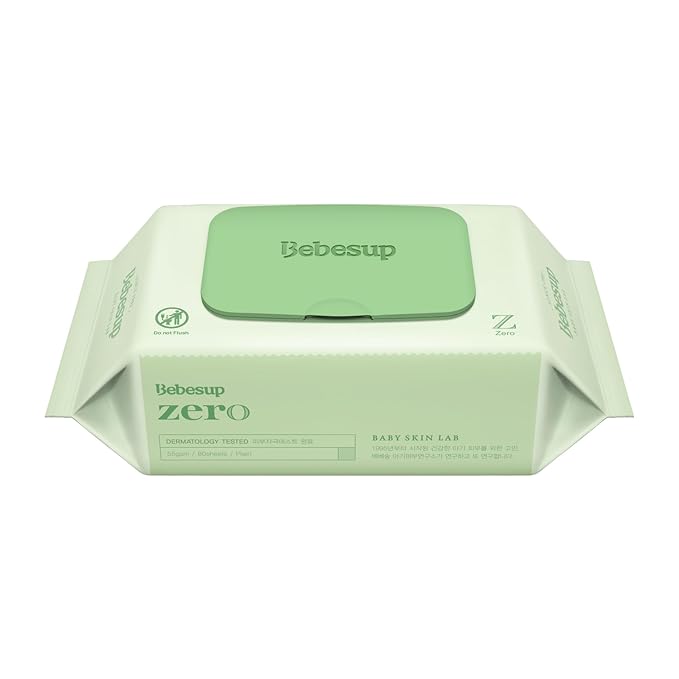 BEBESUP- Korea’s #1 Zero Harsh Chemicals Baby Wipes- Water Based Hypoallergenic by BEBESUP