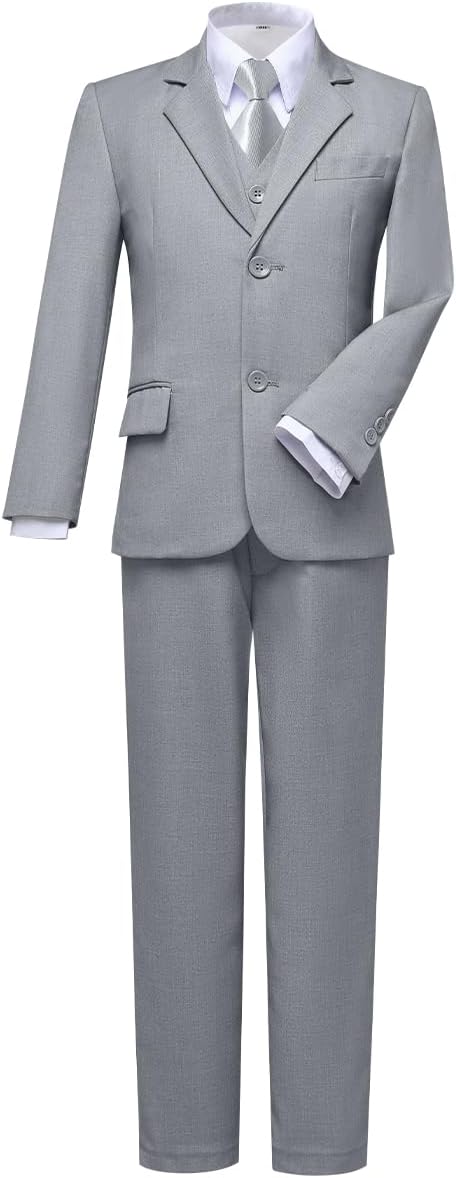 Visaccy Boys Suits Slim Fit Dress Clothes Ring Bearer Outfit by Visaccy