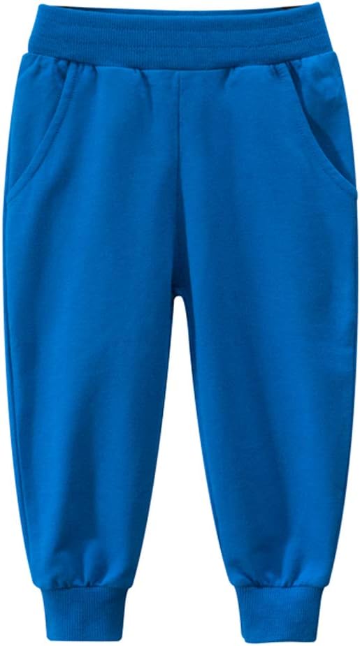 HUAER& Baby Boy's Jogger Pants Dinosaur Car Animal Print Drawstring Elastic - Image 3