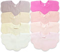 EllieHouse Baby Bibs for Girls Boys 8 Pack Muslin Drool Teeth Drooling Teething by EllieHouseVIPBrandExclusive