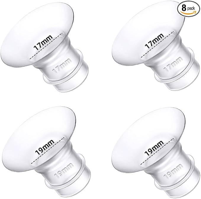 Flange Inserts 17mm 19mm for Medela, Spectra 24mm Shields/Flanges, Compatible by Trymall