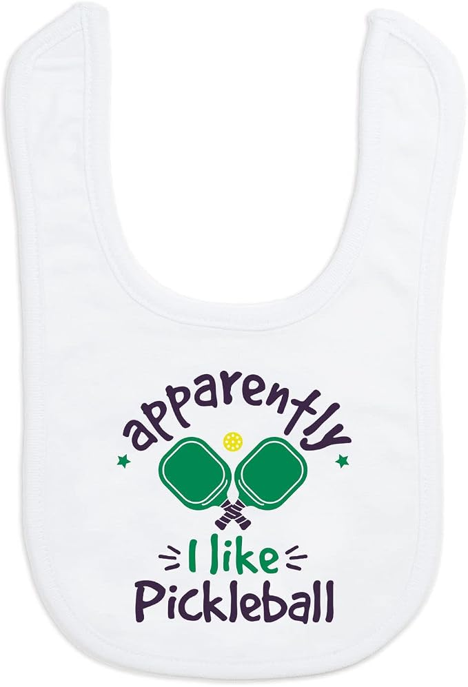ChalkTalkSPORTS Pickleball Baby & Infant Bibs | Soft Microfiber Pickleball Baby by ChalkTalkSPORTS