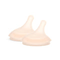 Suavinex Zero.Zero Dense Flow Asymmetrical Silicone Nipple, 2 Pack by Suavinex