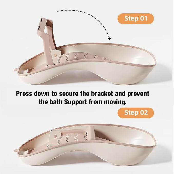 PandaEar Baby Bath Support, Foldable Infant Bathtub - Image 4