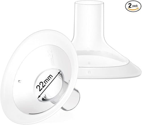 2 Count of 22mm Breast Pump Flanges Compatible by Mompmuir