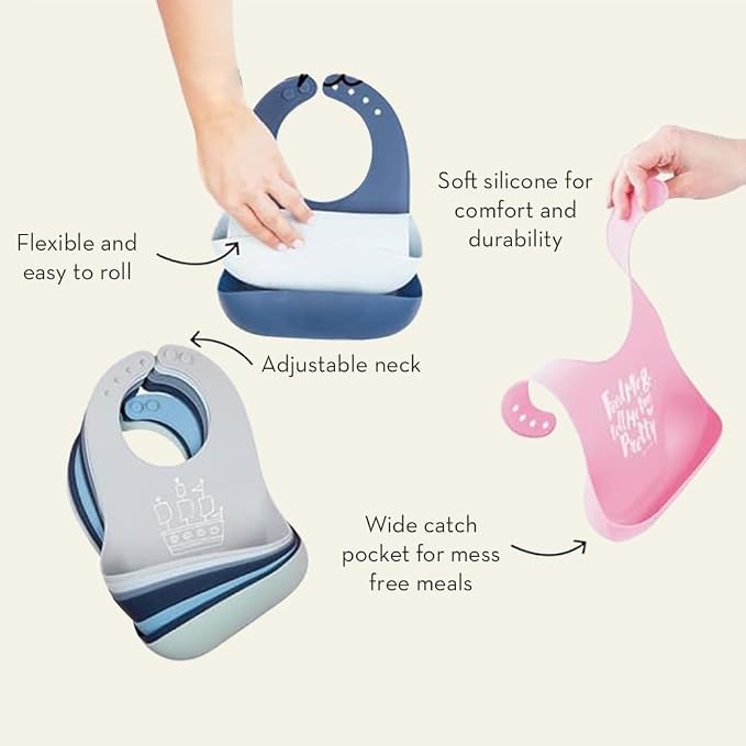 Bella Tunno Baby Bib for Eating, Adjustable Fit for Babies 4-12 months & - Image 7