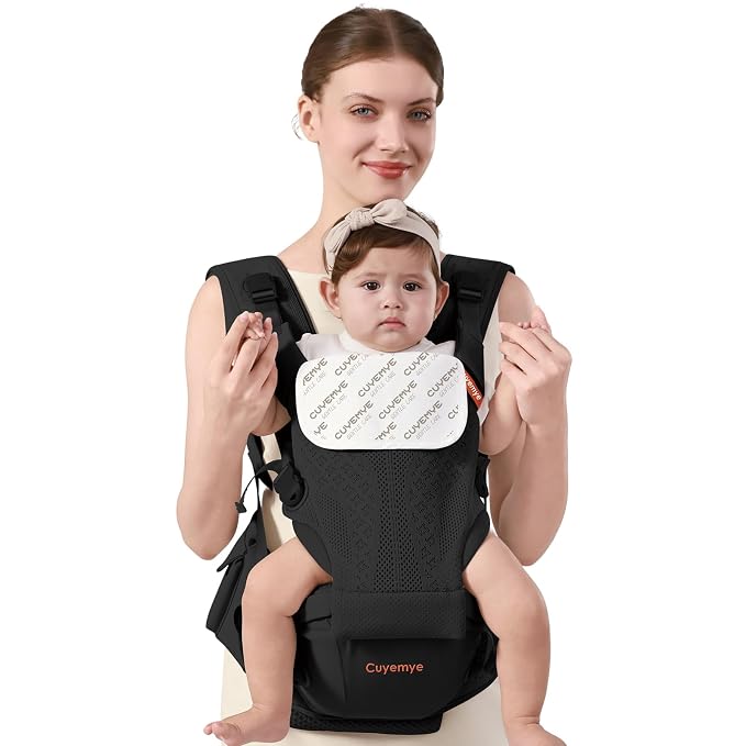 Baby Carrier with Hip Seat, 2-in-1 Forward-Facing Carry by Unknown