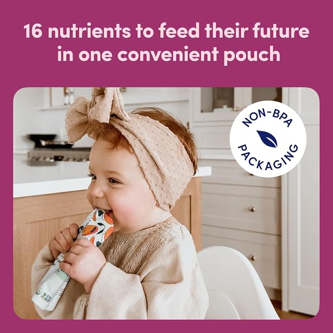 Cerebelly Organic Baby Food Pouches, Beet Carrot Blueberry Purees, 16 Nutrients - Image 3