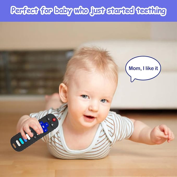 Baby Teething Toys, Food Grade Silicone Remote Control Teether - Image 3