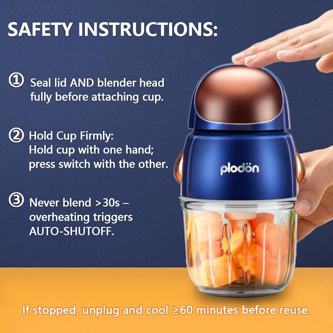 Baby Food Maker Mini Cute and Small Food Processor Puree Blender Grinder - Image 9