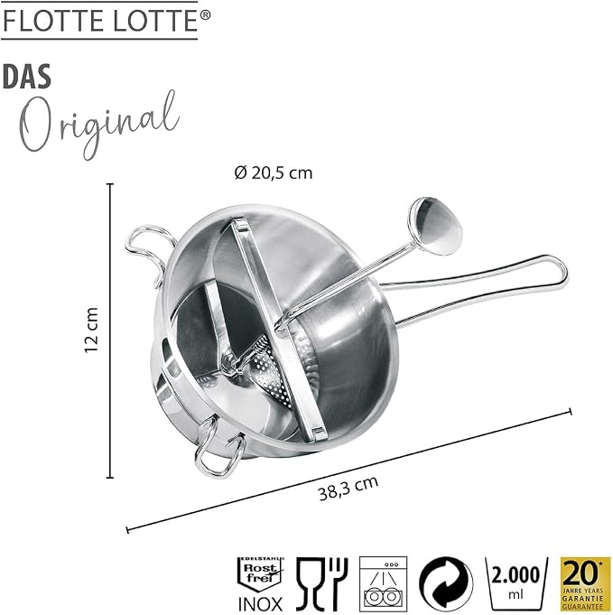 GEFU Stainless Steel Food Mill FLOTTE LOTTE - Image 2