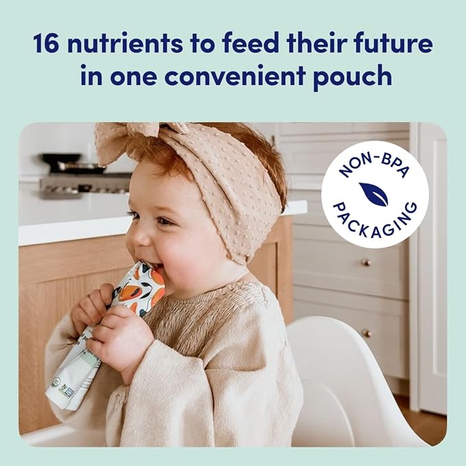 Cerebelly Organic Baby Food Pouches, Sweet Potato Mango Purees, 16 Nutrients - Image 4