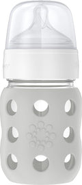 Lifefactory 8-Ounce Wide Neck Glass Baby Bottle by Lifefactory