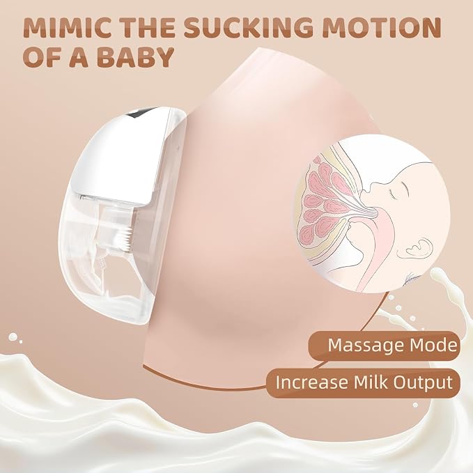 Hands Free Breast Pump, Wearable Breastfeeding Pump, Portable Electric Breast - Image 4