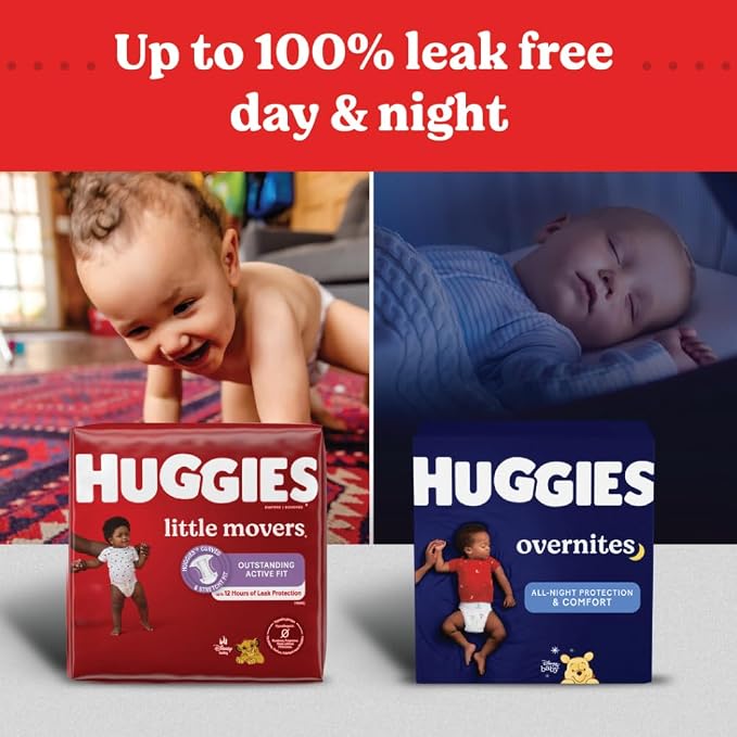 Huggies Size 6 Diapers, Little Movers Baby Diapers, Size 6, Packaging May Vary - Image 11