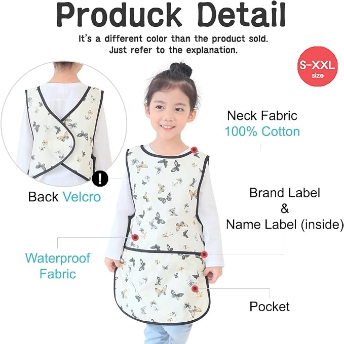 Kids Painting Apron – Waterproof Art Smock - Image 5