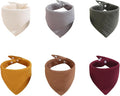 Muslin Bibs, 8 Pack Baby Bandana Drool Bibs, Extra Absorbent Soft Cotton by Unknown
