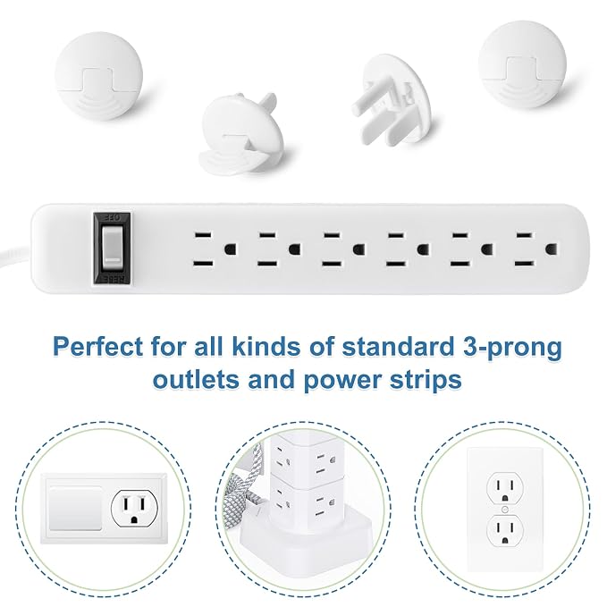Outlet Covers Baby Proofing White - Image 3