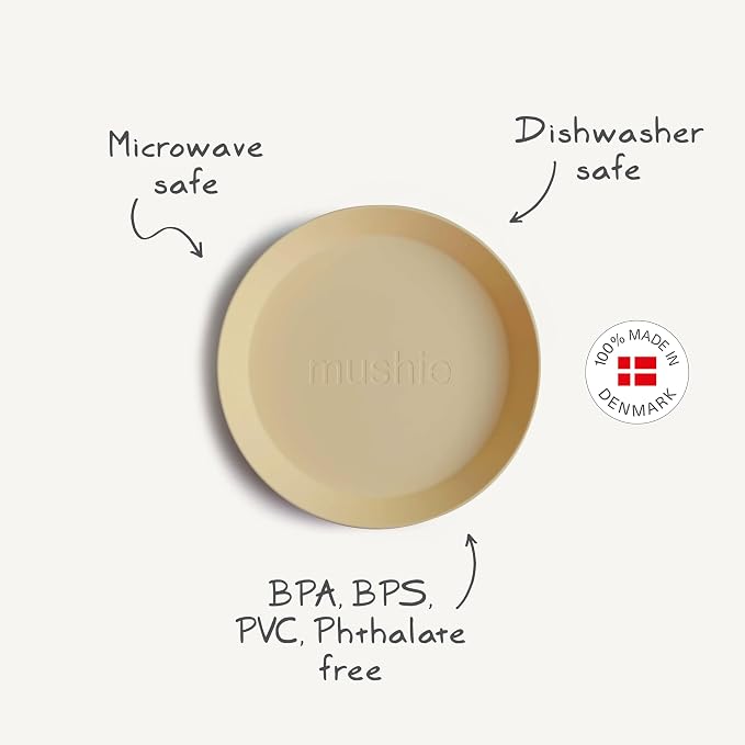 mushie Round Dinnerware Plates for Kids | Made in Denmark - Image 9