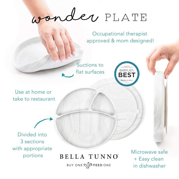 Bella Tunno Suction Plate for Babies & Toddlers, Self-Feeding Dish for Baby Led - Image 7
