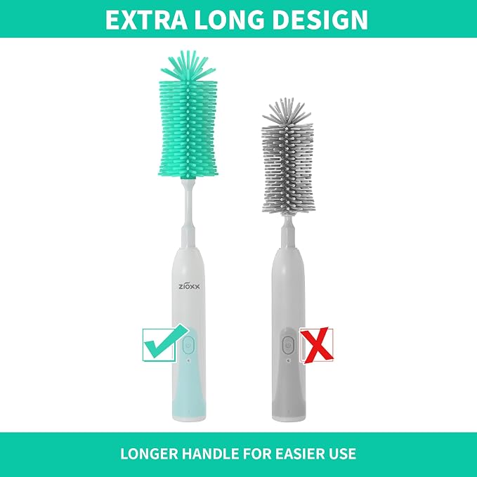 Electric Bottle Brush Cleaner, Portable Electric Baby Bottle Brush Cleaner - Image 2