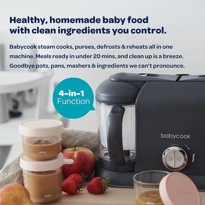 BEABA Babycook Duo 4 in 1 Baby Food Maker, Puree Steamer and Blender - Image 6