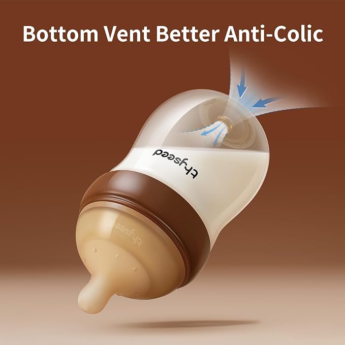 Natural Anti-Colic Baby Bottles That Mimic Breastfeeding Newborn Breast Like - Image 2