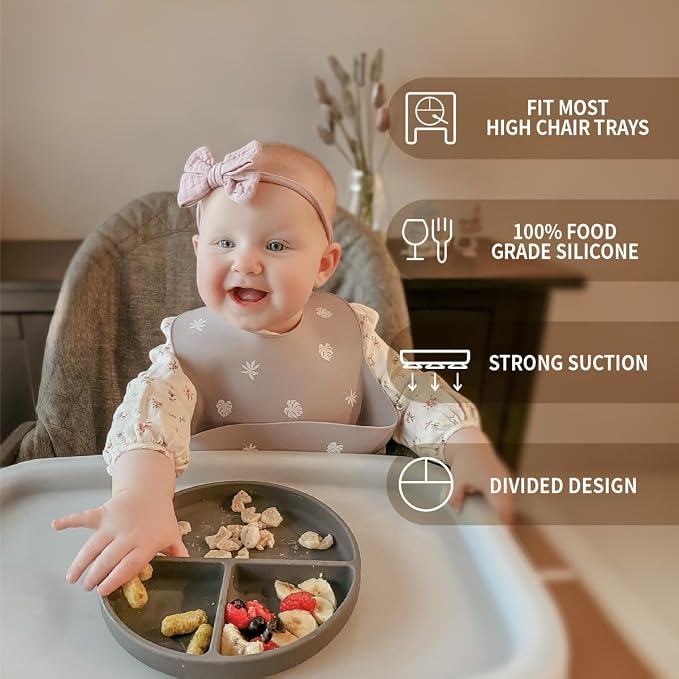 Moonkie Suction Plates for Baby | 100% Silicone BPA-Free Baby Plates - Image 9