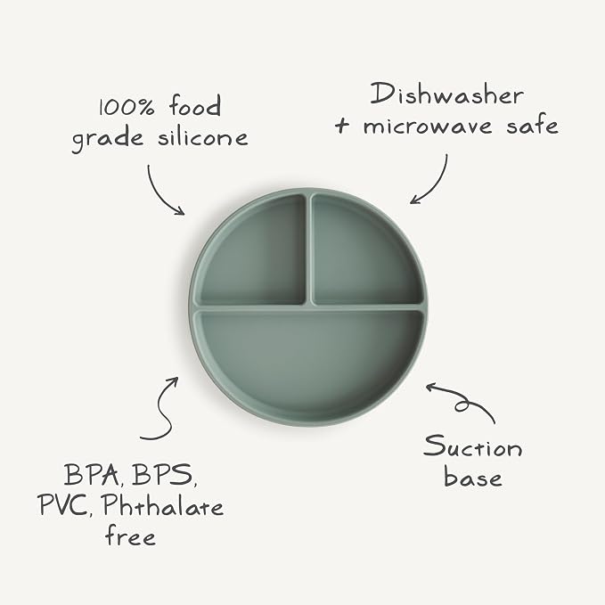 mushie Silicone Suction Plate | BPA-Free Non-Slip Design - Image 3