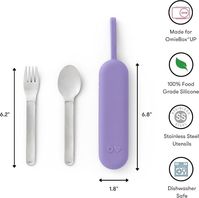 Omie OmieBox Travel Utensil Set | Fork and Spoon - Image 6