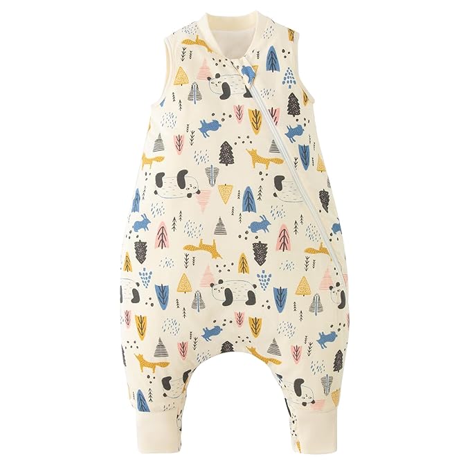 Duomiaomiao 2.5 TOG Toddler Sleep Sack 12-24 Months 100% Cotton Winter Side by DuoMiaoMiao