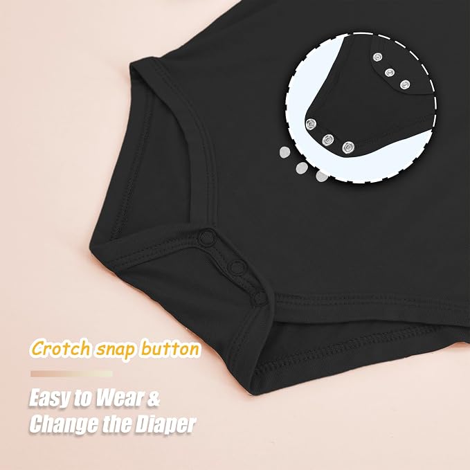 Jimonda Baby Bodysuits Rayon from Bamboo Short Sleeve Baby Boys Girls Rompers - Image 6