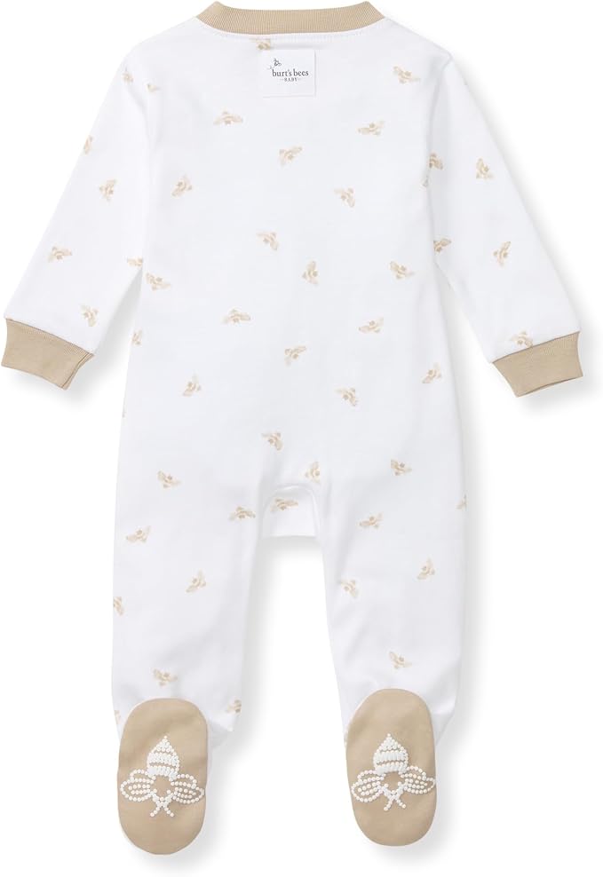 Burt’s Bees Baby Boys' One-Piece Sleep and Play 100% Organic Cotton PJs - Image 2