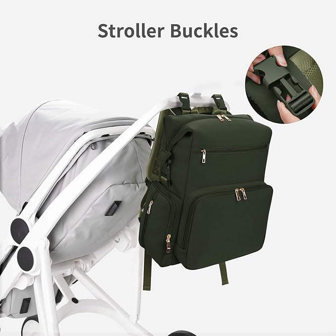 CEI-CEI Neoprene Diaper Bag Backpack Large Newborn Baby Maternity Bags - Image 7